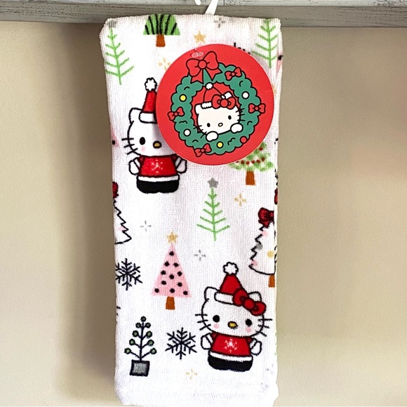 boutique Other - Hello Kitty hand towel or kitchen white with hello Kitty and trees brand new